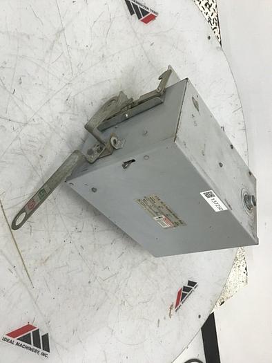 Used ITE SIEMENS 30 Amp Bus Disconnect Switch RV361G #137250