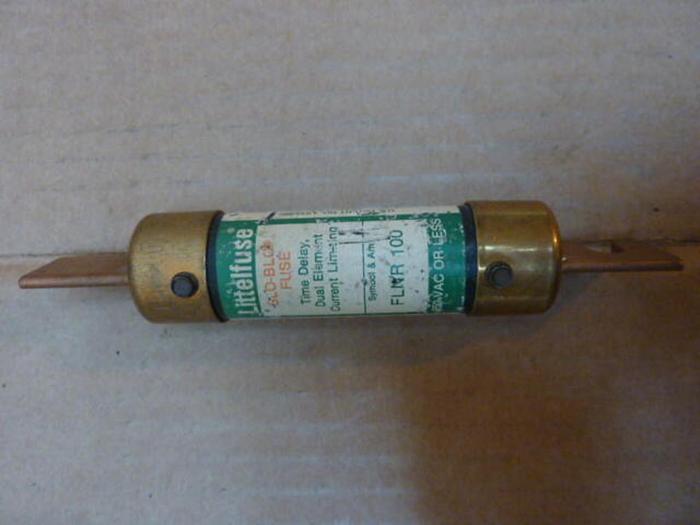 Used LITTELFUSE 100 Amp Fuse FLNR-100 #27000