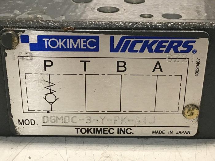 Used VICKERS Valve DGMDC 3 Y PK 41J #134311