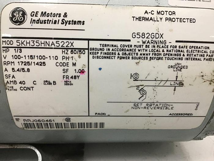 Used GAST MFG Vacuum Pump 0523-101Q-G582DX #122411