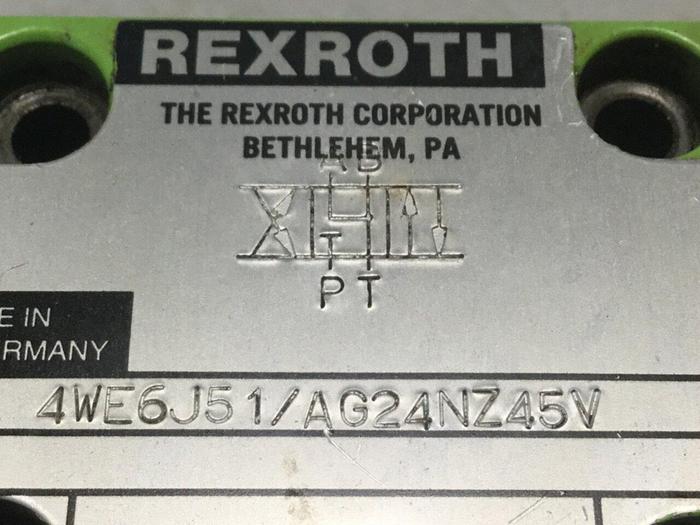 Used REXROTH Valve 4WE6J51/AG24NZ45V #105837