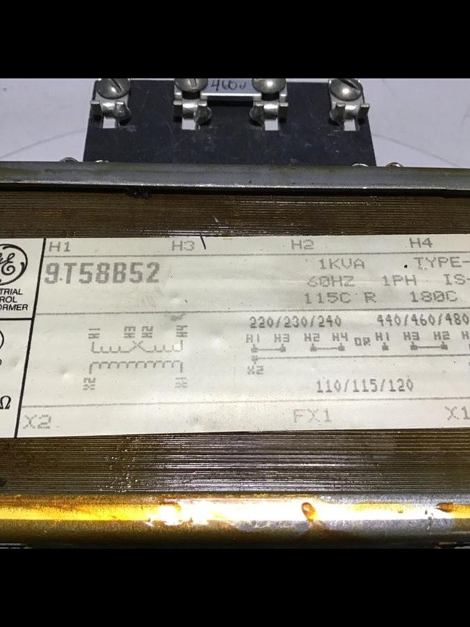 Used GENERAL ELECTRIC 1.0 kVA Transformer 9T58B52 USED