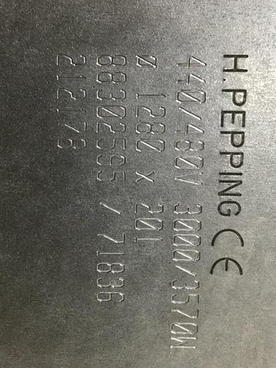 Used H PEPPING 3000/3570 Watt Heater Band 88302595 #111137