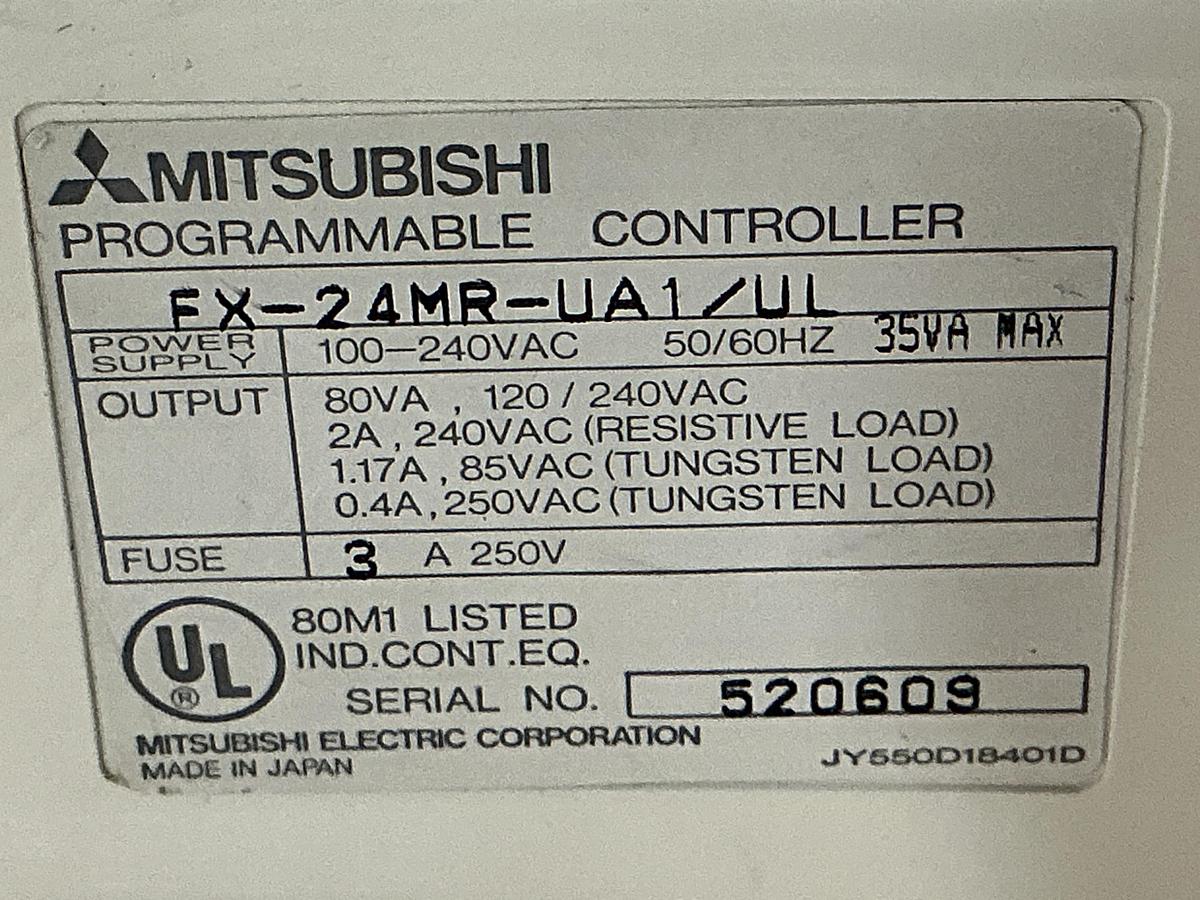 Used MITSUBISHI FX-24MR-UA1/UL