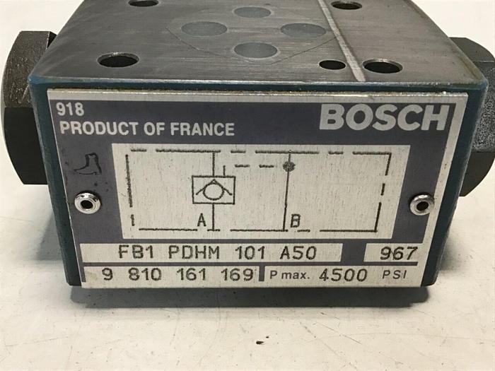 Used BOSCH Valve FB1PDHM101A50 #115826