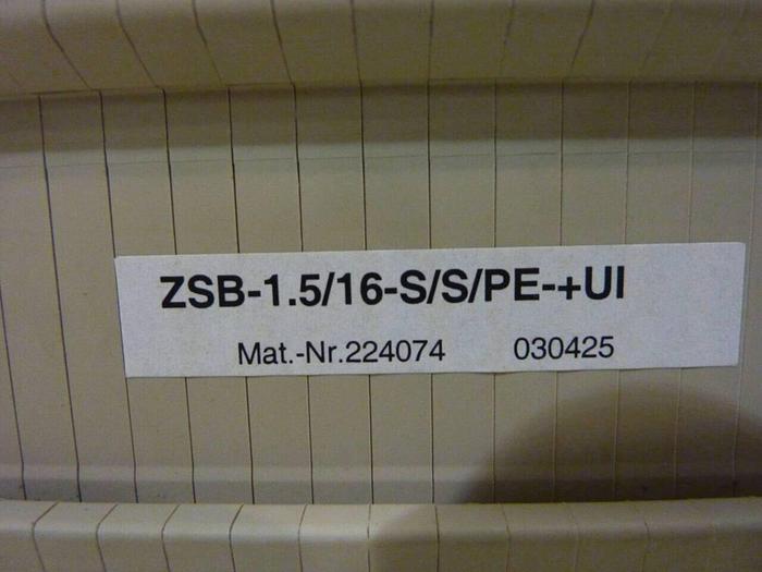 Used MOELLER Base Module / Terminal Block ZSB-1.5/16-S/S-PE-+UI #42066