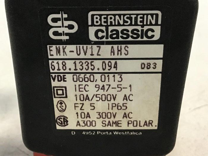 Used BERNSTEIN Limit Switch ENK-UV1Z AHS #121319