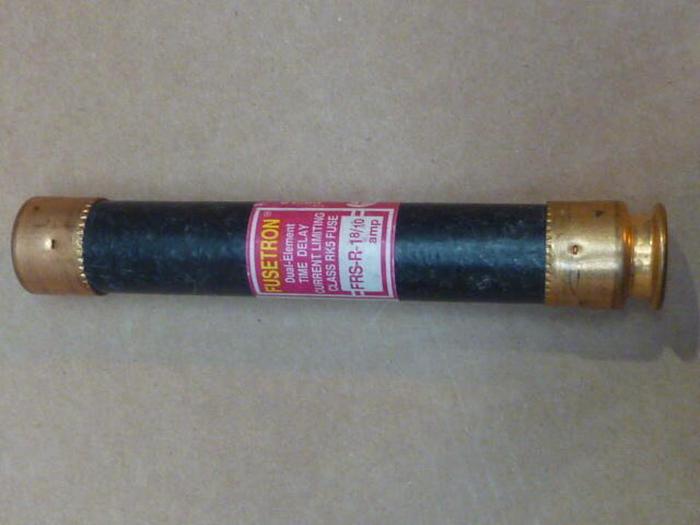 Used FUSETRON 1 8/10 Amp Fuse FRS-R-1-8/10 #36400