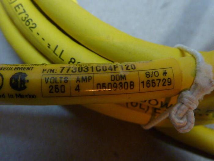 BRAD HARRISON / WOODHEAD Cable 773031C04F120 #29750