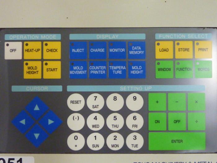 Used TOYO MACHINERY OPERATOR PANEL PLCS-9 Used
