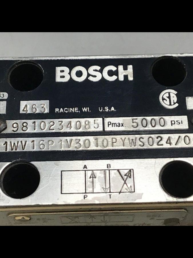 Used BOSCH Valve 081WV16P1V3010PYWS024/00D Used #117038