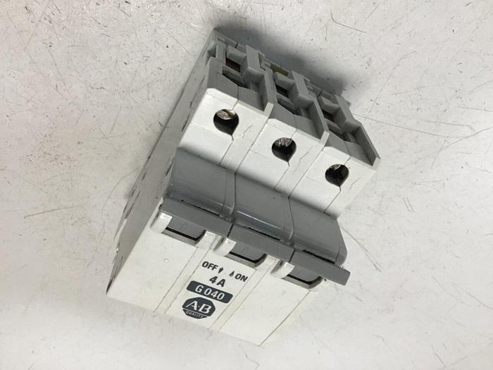Used ALLEN BRADLEY Circuit Breaker 4 Amp 1492-CB3/G040 SER A #119614