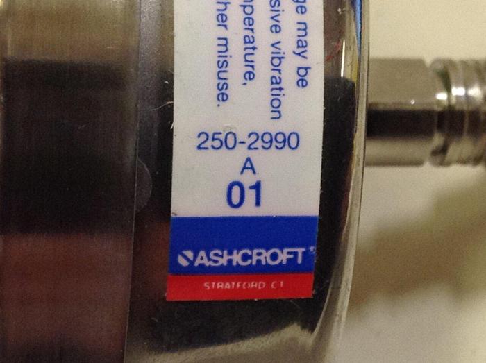 Used ASHCROFT Industrial Duralife Gauge 3TA48727-018 #87308