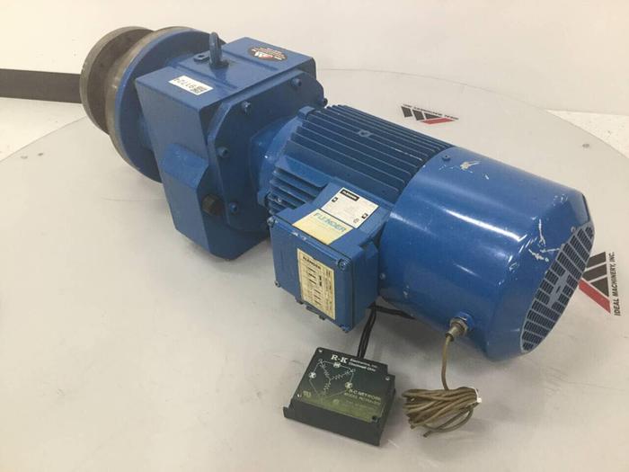 Used FLENDER 3 HP Gearmotor DF68A100L4L16 Used