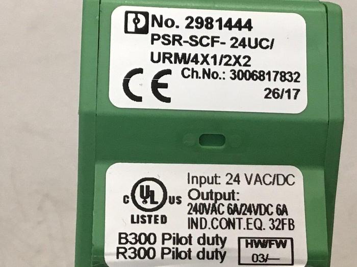 Used PHOENIX CONTACT Coupling Relay PSR-SCF-24UC/URM/4X1/2X2 #129380