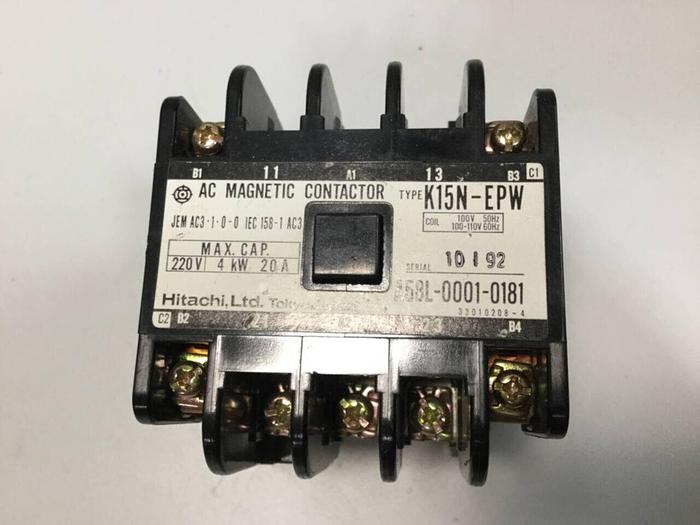 Used HITACHI AC Magnetic Contactor K15N-EPW #99164