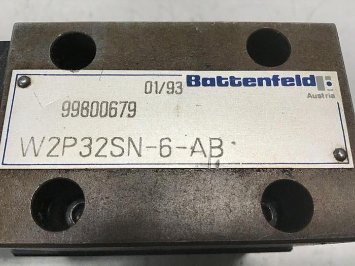 Used BATTENFELD Valve W2P32SN-6-AB Used