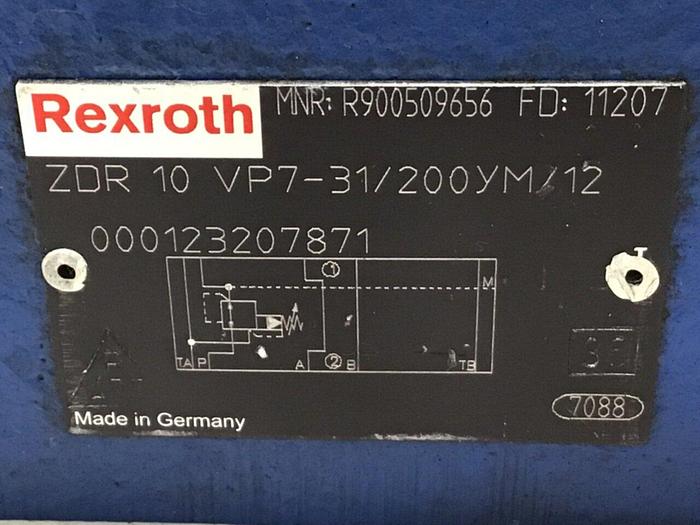 Used REXROTH Directional Valve ZDR10VP731200YM12 #135601