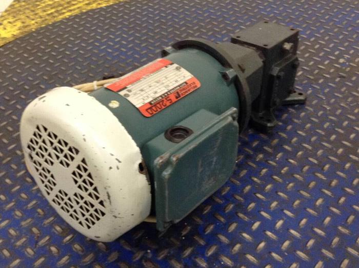 Used RELIANCE ELECTRIC 1/2 HP Motor w/ Gear Reducer C56S1590P Used