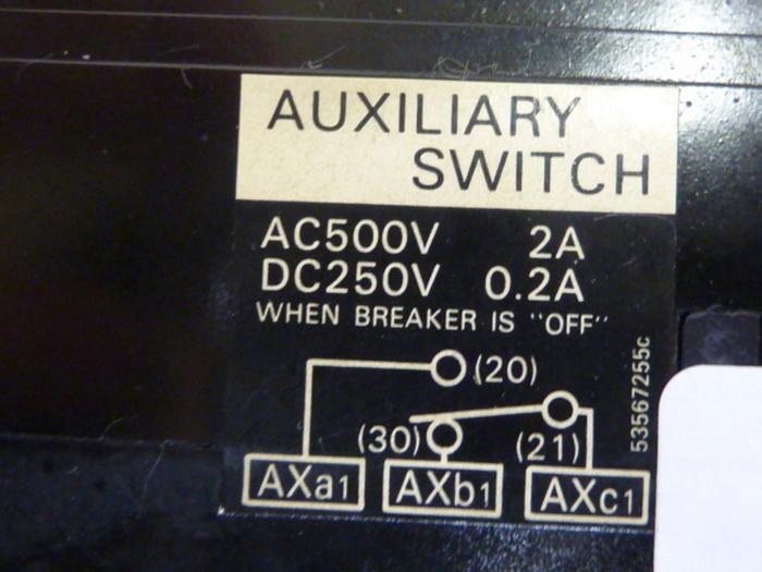 Used FUJI ELECTRIC 20 Amp Auto Circuit Breaker SA33B-20 #60740