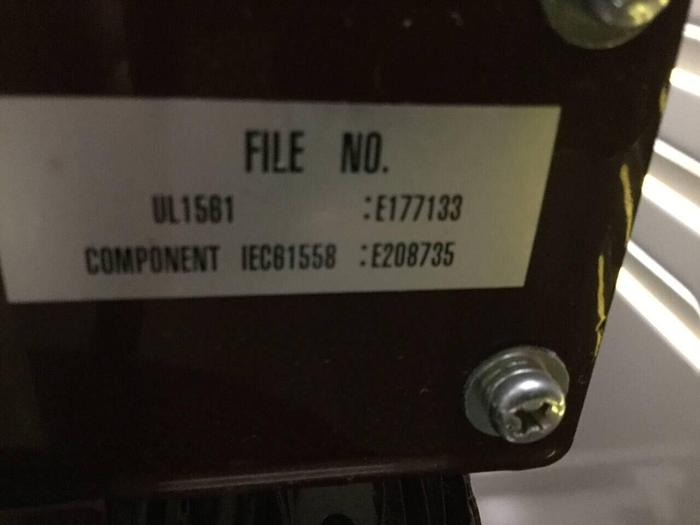 Used NUNOME ELECTRIC Transformer NETH034.6HUL5500-00C Used