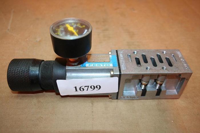 Used FESTO Regulator Plate & Gauge LR-ZP-P-D-1 Used