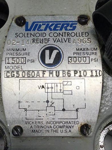 Used VICKERS Relief Valve CG5060AFMUB6P10110 #135265