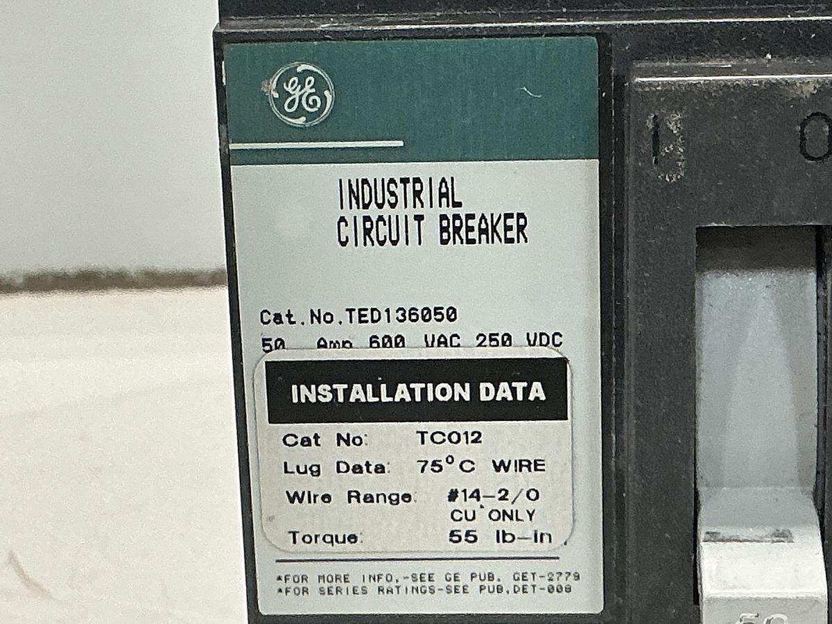 Used GENERAL ELECTRIC TED136050