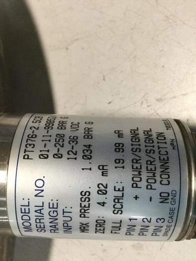 Used DYNISCO Pressure Transducer PT376-2.5CB #104238