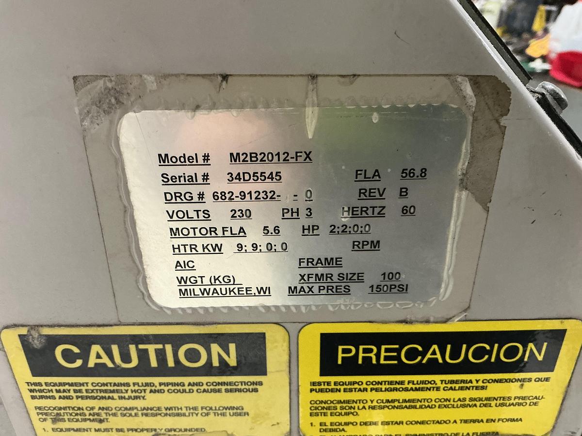 Used Sterlco M2B2012FX Thermolator DNL NOT CLEANED