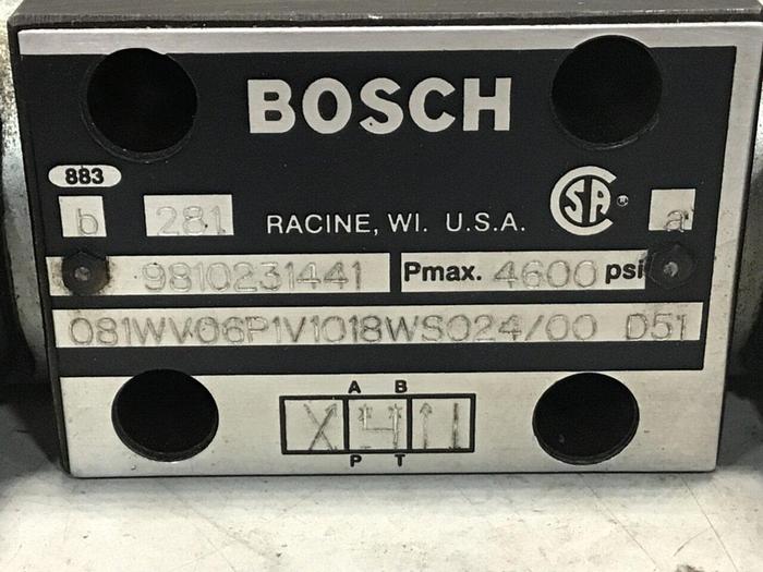 Used BOSCH Valve 9810231441 081WV06P1V1018WS024/00D51 Used