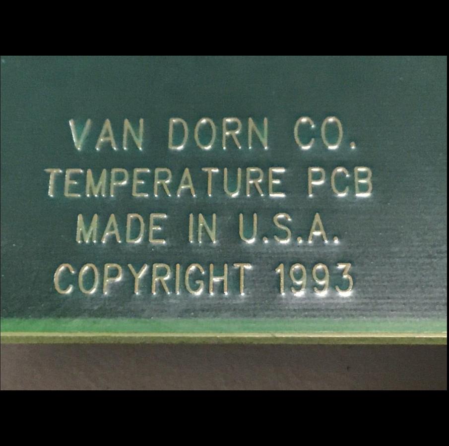 Used VAN DORN Temperature Circuit Board PC330-021 330-021 Used