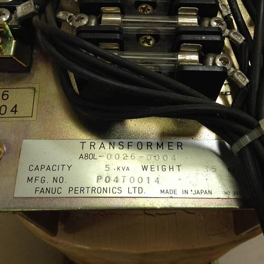 Used FANUC 5 kVA Transformer A80L-0026-0004 Used