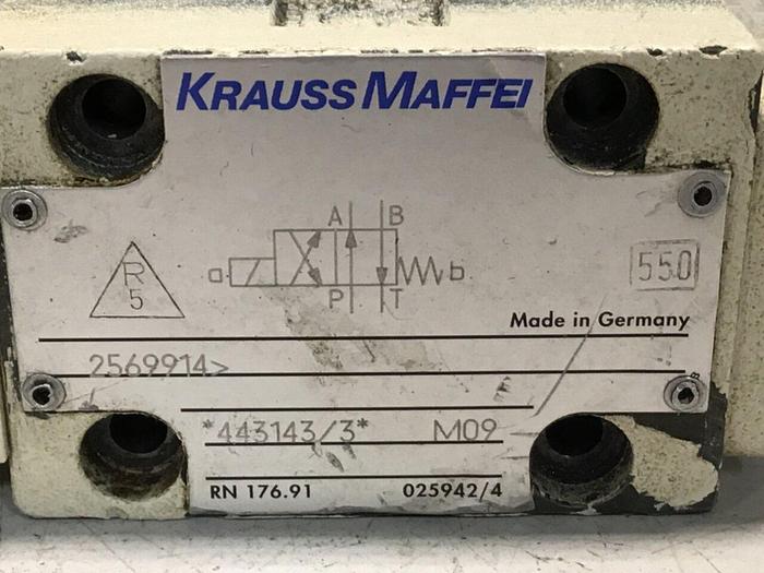 Used KRAUSS MAFFEI Valve 2569914 #125933