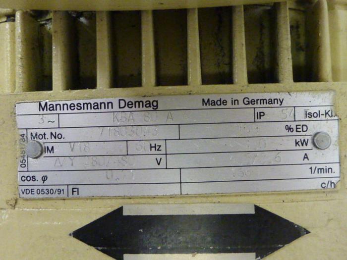 Used MANNESMANN DEMAG Microspeed Unit FG06 U1-H2-F2 Used