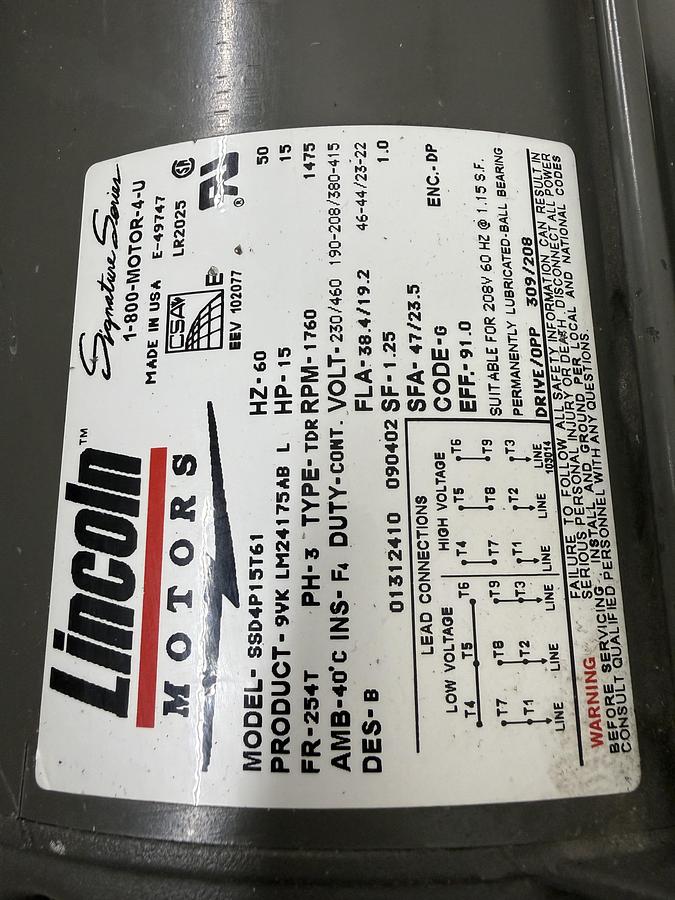Used DNL / NOT CLEANED AEC NELMOR G1220P1