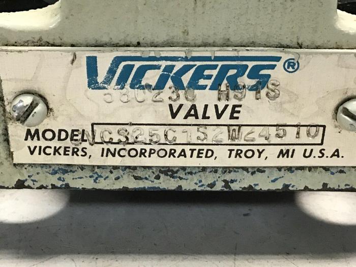 Used VICKERS Hydraulic Valve CVCS25C1S2W24510 #125204