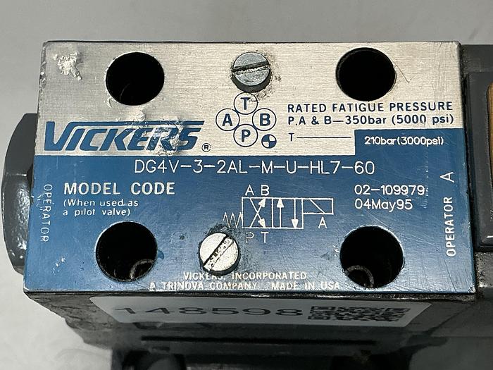 Used VICKERS DG4V-3-2AL-M-U-HL7-60