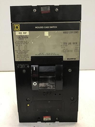 Used SQUARE D 400 Amp Circuit Breaker LHL36000M / DISCONNECT #138643