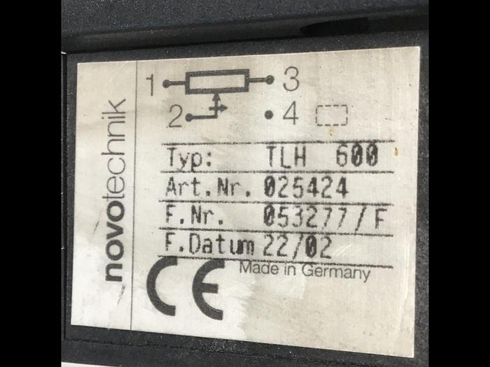 Used NOVOTECHNIK Transducer TLH600 Used
