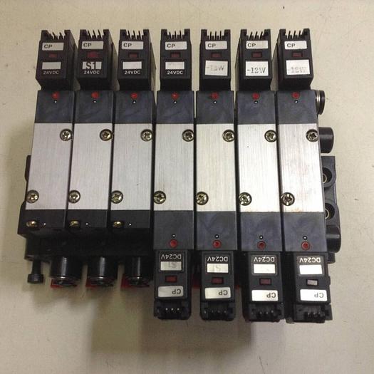 Used KOGANEI Manifold & Solenoid Valves A180-4E2-CPLL-12W #85505