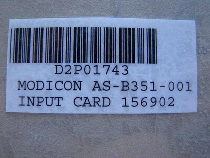 Used MODICON Input Module AS-B351-001 #10858