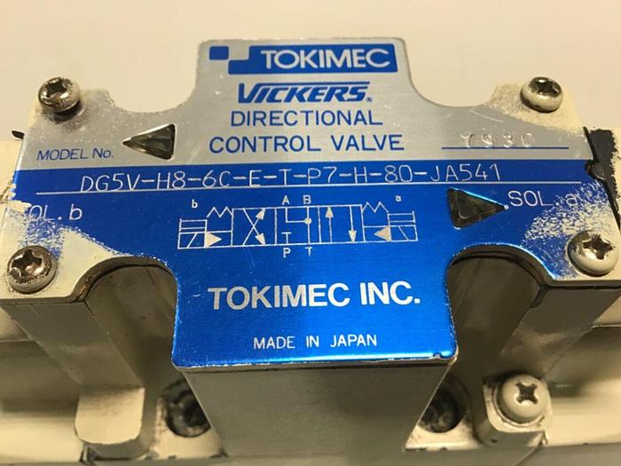 Used TOKIMEC Valve DG5V-H8-6C-E-T-P7-H-80-JAS41 Used