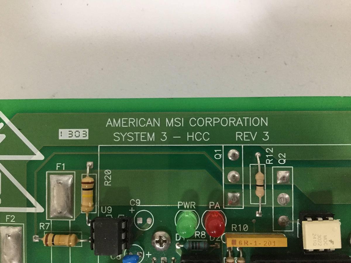 Used AMERICAN MSI Control Board C3201.010.045 Used 