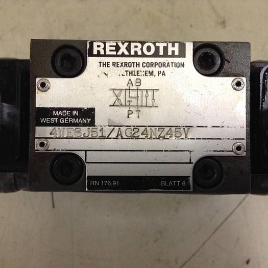 Used REXROTH Valve 4WEH10J40/6AG24NETZ45V Used