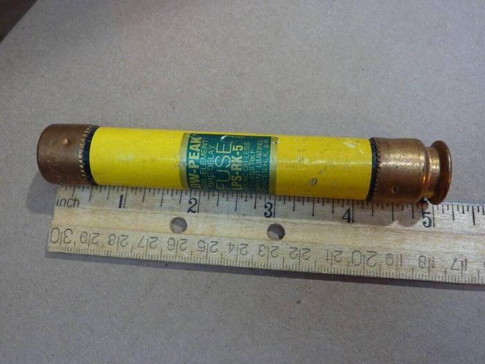 Used BUSS / BUSSMANN 5 Amp Fuse LPS-RK-5 #38543