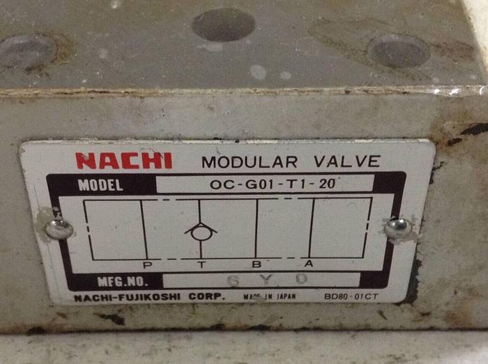 Used NACHI Modular Valve OC-G01-T1-20 #68227