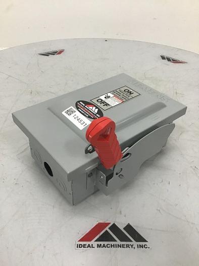 Used SIEMENS 30 Amp Safety Disconnect Switch HNF361 VBII #124531