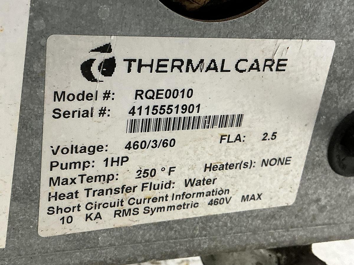 Used THERMAL CARE RQE0010 thermolator