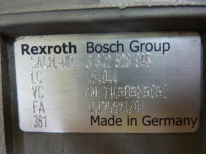 Used REXROTH Gear Reduction Motor 0.33/0.40 HP MDEMA2M071-12 USED